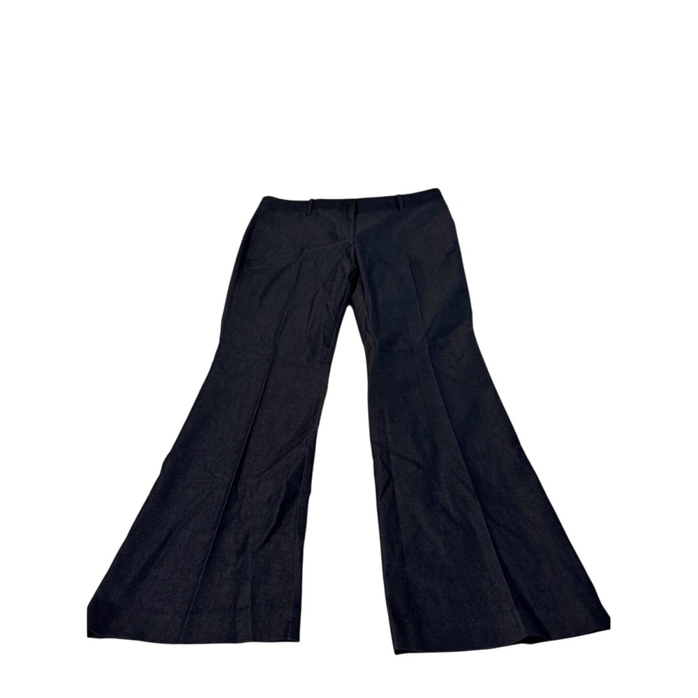 Attention Womens Dark Wash Flare Leg Trousers Size 12 Stretch Tailored Pants NEW